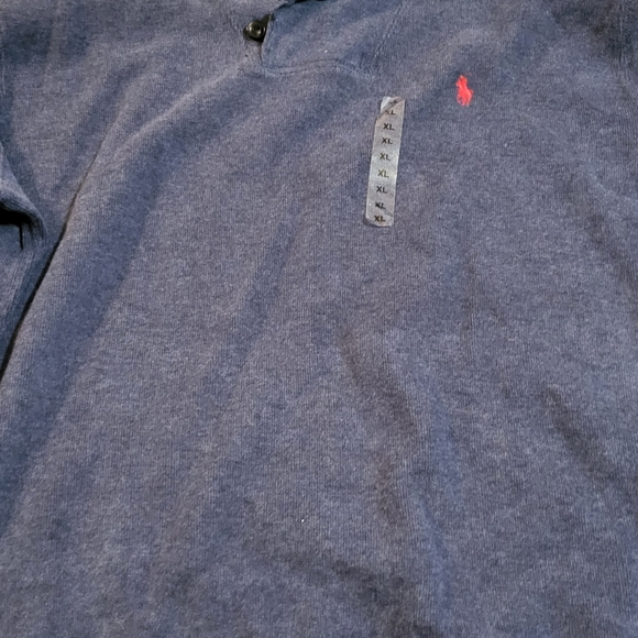 Mens polo ralph lauren xl grey sweater - Picture 5 of 5